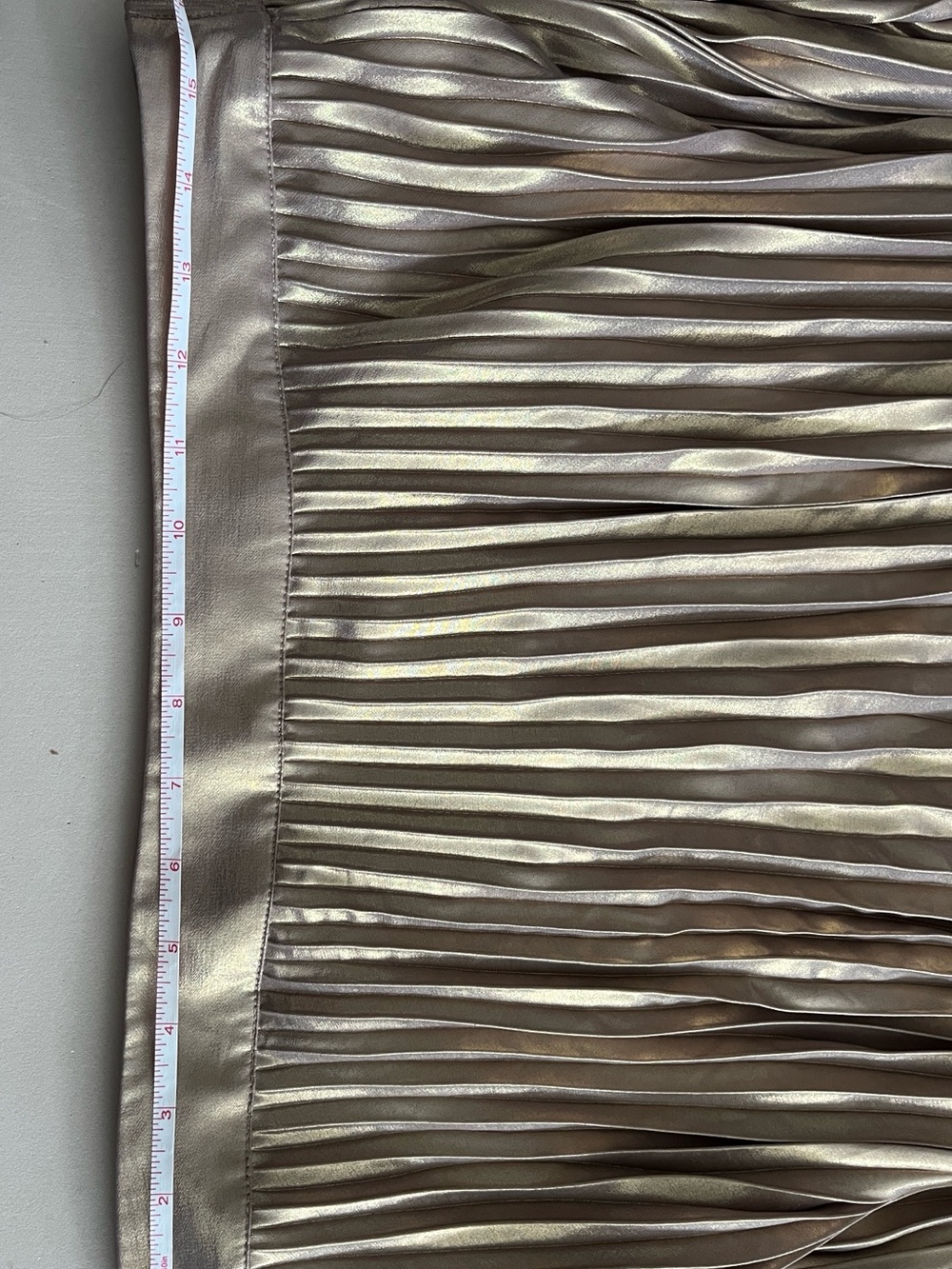 Ever New Metallic Pleated Midi Skirt in Gold - Picture 5 of 10